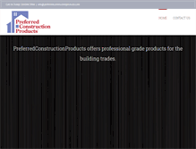 Tablet Screenshot of preferredconstructionproducts.com